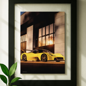 dallara stradale Framed original ad in black floating frame on wall