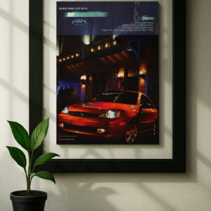 ford focus 2003 original ad in floating frame on wall