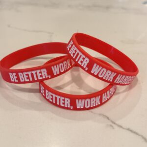 work harder be better charlie kirk bracelet